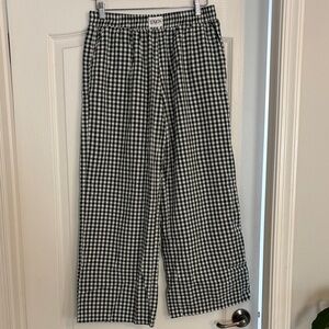 Hunter green gingham pants